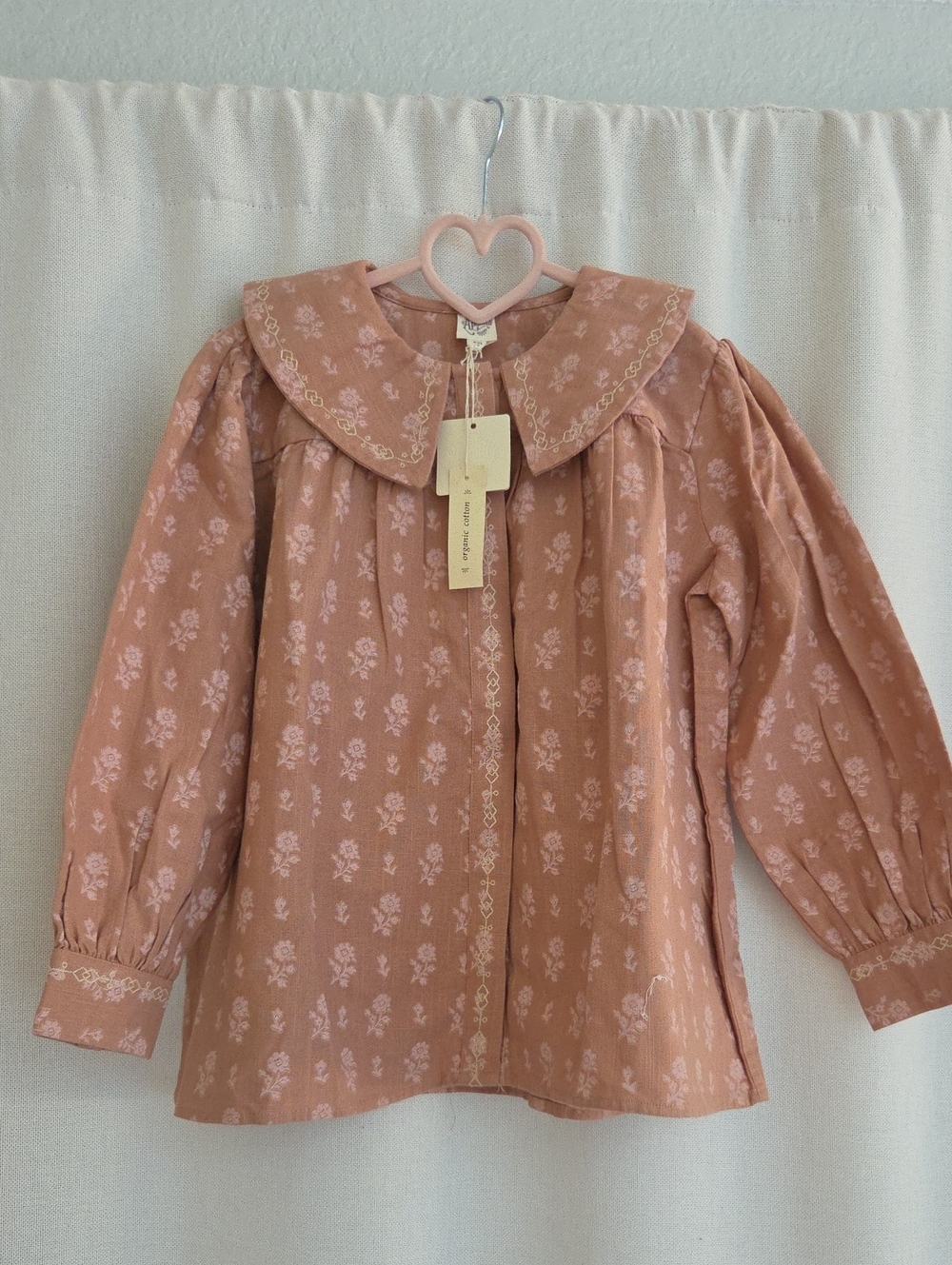 NWT Apolina Carlotta Blouse Shirt in Folk Floral Hazel 9-11